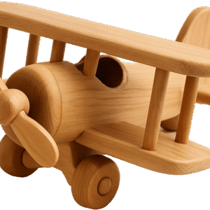 Aeroplane wooden toy